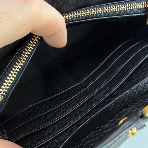 π₯NWOT TORY BURCH - $328 MSRP MILLER PEBBLED LEATHER WALLET CROSSBODY - 45U835 - Picture 15 of 17